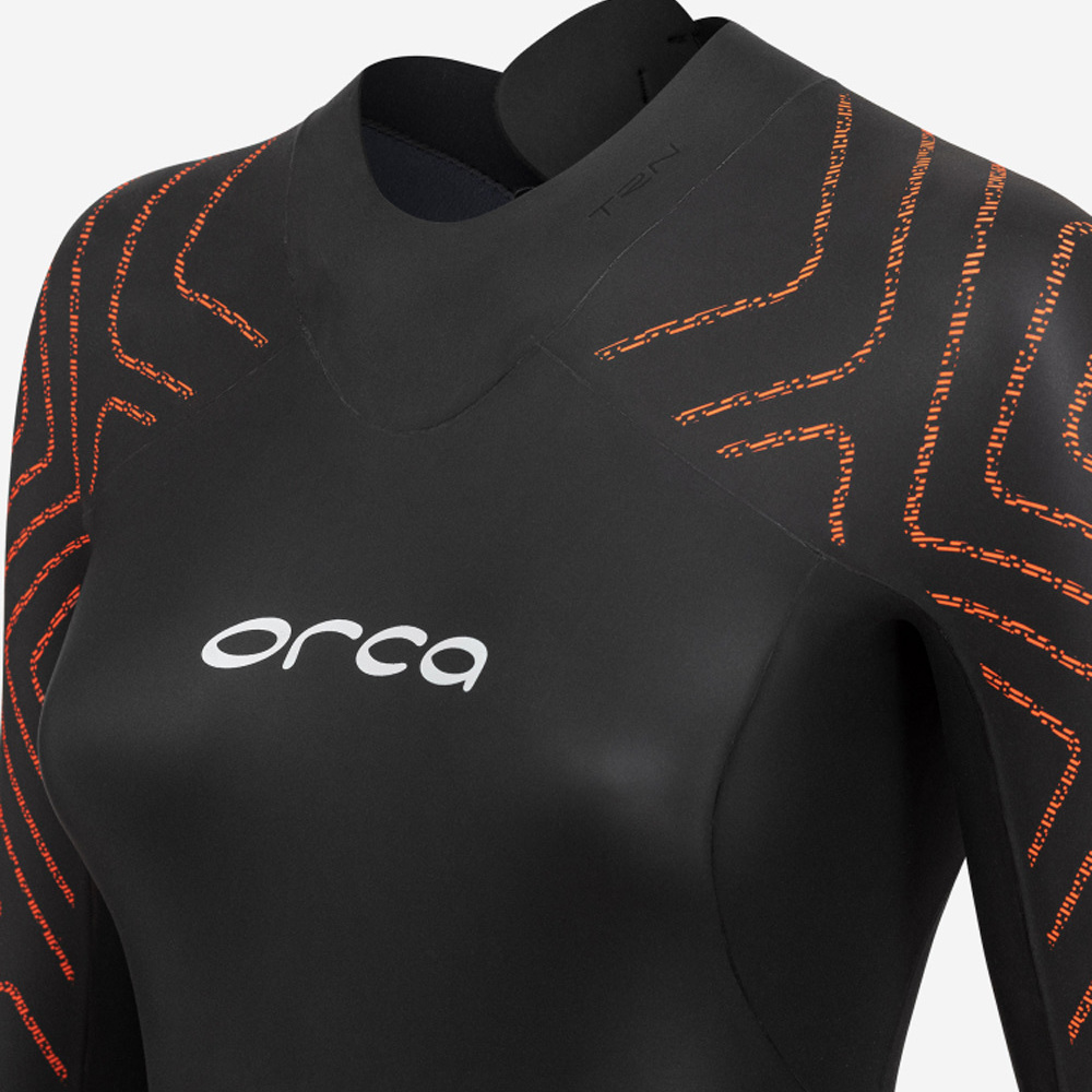 2026 Orca Womens Vitalis TRN Back Zip Open Water Svømmevåddragt NN684601 - Black